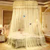 Letto per bambini Baldacchino Zanzariere Biancheria da letto per tende Casa e giardino Tenda a cupola rotonda diametro 1,2 Zanzariera per letto matrimoniale in cotone 240306