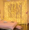 Stringhe LED Cortinas Curtian String Lights Fata USB Telecomando Ghirlanda per la finestra di casa Natale Mariage Decorazione SalonLED2445915