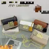 High-End Treasure Box Series Chain Bag Metal Lock Head European och American Retro Small Square Bag Axel Messenger Bags Batch