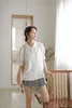 Vrouwen Blouses Korte Mouw Mode Vrouw Blouse 2024 Retro Koreaanse Luxe Kleding Vrouwen Stijl Japanse Harajuku Zomer Oversize Shirt