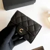 Cartera de lujo para mujer Monederos de diseñador Titular de la tarjeta Monedero CC Monedero Caviar Flap Clutch Cartera pequeña 10A Alta calidad con caja