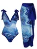 Simkläder S-3XL Sexig tryckt One Piece Baddräkter Damer Stängda Push Up Body Women Swimits Beach Swimming Pool Baddräkter Aquatic Sports 240311