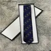 Neck Ties 2023 New Men Tie Mens Designer Ties Suit Tie Luxury Business Mens Silk Tie Party Wedding Tie Cravatino Cravat Necklace with Box L240313