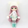 Boneca ICY DBS blyth 16 brinquedos bjd joint body mix cabelo rosa pele branca presente 30 cm nude anime 240311