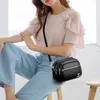 Drawstring Hoge kwaliteit Soft Lederen Purse Women Shoulder Messenger Bag Multi-pocket Wear-resistente Luxury Ladies Handtas Sac
