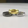 Złoty czarny srebrny kolor 6 mm pierścionek z węglika wolframowy łańcuch nierdzewna biżuteria modowa The One Pierścień 240220