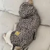 Su geçirmez köpek kıyafetleri moda evcil köpek yağmurluk köpek yavrusu kedi kapüşonlu leopar küçük köpek ceket giysileri evcil hayvanlar fransız bulldog t200287p