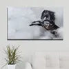 Latające konno Czarne obrazy płótna do salonu Nowoczesne zwierzęta sztuka dekoracyjne zdjęcia płótno wydruki plakaty262t
