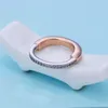 Projektant Tiffay and Co blokuje kolorowy podzielony pierścień zamka dla kobiet z platformą platynową spersonalizowanej ręki z złotym złotem