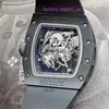 Женские функциональные наручные часы RM Серия RM61-01 Черная керамика с ручным управлением Серый Track Limited RM61-01