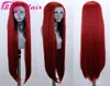 Wysokiej jakości czerwony blondynki Brazylijskie koronkowe przednią perukę przednią dla czarnych kobiet 13x4 prosta koronkowa peruka z syntetyczna przede wszystkim z B5004908
