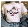 にきびスタジオトトロスタジオギブリkawaii tシャツ女性ウルザンミヤザキハヤオチート面白い漫画TシャツかわいいアニメトップティーFe 281