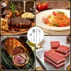 Knivar Travel Cutery Kit Picnic Set Elegant rostfritt stål för Western Dining Mirror Steak Kitchen