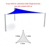 Nets Sun shade sail waterproof shade canopy net toldo canopy outdoor pergola gazebo garden cover awning rectangle square voile soleil