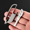Camping Hunting Knives Titanium Knife Alloy Keychain Portable Scissor Buckle Express Cutter Outdoor EDC Multitool Keychain Pendant 240315