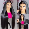 30 40 Inch 13x4 Bone Straight Lace Front Human Hair Wigs Brazilian 13x6 Straight HD Lace Frontal Wig 5x5 Closure Glueless Wigs