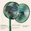 Electric Fans Fan Infällbar fällbar liten USB -laddning Student Dormitory Office Desktop Silent Strong Wind Campingh240313