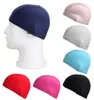 Adult Bathing Cap Solid Color Swimming Hat Cloth Multiple Styles Elastic Force Portable Swim Pool Supply6095580