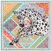 Wiles Nuova Stampa Fashion Sciarve di seta Twill per donne Female Scarf Scialle di grandi dimensioni Bandana 130cm 130 cm -sel236b