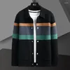 Men's Sweaters Spring Autumn Casual Trend Patchwork Knitted Cardigan Fashion Male Clothes Long Sleeve All-match Single-breasted Jackets