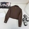Женские куртки дизайнерские, ранняя весна 2024, новинка Nanyou PRA Maillard, цветная рабочая одежда, вельветовая куртка с карманами и лацканами, лоскутная куртка OT3K