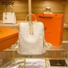 Neue 24SS Designer-Schultaschen IVK Luxus-Modemarke bedruckter Eimer-Rucksack für Reisen mit großer Kapazität für Damen, vielseitige Taschen