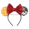 Hair Accessories Mouse Ears Headband Girls 5 Sequin Bow Hairband Women Diy Festival Party Cosplay Adt/Kids Gift Drop Delivery Baby K Dhq1N