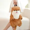 Zaino in peluche lontra marina da 50 cm Cartone animato simpatico peluche Borsa a tracolla in peluche per bambini Ragazze Regali di compleanno 240312