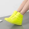 Comemore Spring Women Deri Kama Platformu Botlar Gizli Topuk Platform Ayakkabıları Yüksek Üst Sneaker Casual Ayakkabı Kadın Ayak Bileği Boot 240228