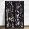 Obrazy Hr Giger Li II Plakat Plakat Horror Plakaty i druki sztuka ścienna Picture Pigal Palan Malowanie do salonu dom Deco2635