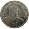 1937-1954 5 pezzi date per la scelta Svizzera Confederazione Craft 5 franchi 5 Franken Copia moneta nichelata 31 45 mm stampi in metallo ma2662