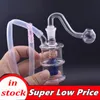 Poche petit barboteur Smokgin conduite d'eau 10mm femelle verre brûleur à mazout Bong narguilés spirale matrice Perc cendrier glace cendrier Shisha avec tuyau de brûleur à mazout mâle