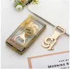 Creative Number Bottle Opener Shower Party Favor Gift Box Packaging Wedding Gift Beer Wine Bottle Opener Kitched Accessories Bar Tools