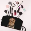 Cosmetic Bags Yorkshire Terrier Yorkie Dog Bag Women Cute Large Capacity Makeup Case Beauty Storage Toiletry Dopp Kit Box