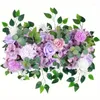 Fleurs décoratives pour arc de mariage, Roses artificielles, hortensias, scène de proposition, fête à thème, décoration de fond de fiançailles, fausse fleur