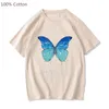 T-shirts pour hommes Life Is Strange Blue Butterfly T-shirts Manga Mignon T-shirt Anime T-shirt en coton doux Hommes Femmes Graphique T-shirt à col rond