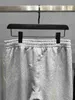 Pantalones de hombre Versión alta b Pantalón Terry bordado Cola, tejido y teñido a medida, algodón puro, moderno, pantalón para hombres y mujeres B18W