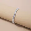 Bracelets de charme NurmWung Fashion Tennis Bracelet pour femmes Clear CZ Stone Girl Trendy Cubain Classique Bijoux Pulseras Mujer Cadeau de Noël