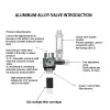 Equipamento Kit de sistema gerador de CO2 para aquário Sistema gerador de cilindro CO2 com válvula solenóide Difusor de bolhas para tanque de peixes Dióxido de carbono 1 / 2L