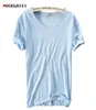 summer linen t shirt men short sleeve ONECK breathable 100 cotton soft white tshirt high quality 213 2204084956005