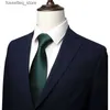 Cravates de haute qualité pour hommes, couleur unie, 9CM de large, costume d'affaires, cravate de travail, cravate de mariage, cadeau de noël, L240313