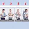 Mochila ergonômica para bebê de algodão poli, destacável, infantil, hipseat, voltado para canguru, ergonômico, envoltório para bebê 240229