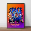 Calligraphy Space Jam Movie Poster Classic 90 -talets Vintage Canvas Art Print Home Decor Wall Painting (ingen ram)