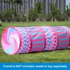 Speelgoedtenten Speelgoedtenten TUIN Speeltent Kastehuis voor kinderen Kinderen Babytunnel Kinderspeeltenten Tunnel Kinderspeelhuis voor kerstcadeau Hot Sale Q231220 L240313