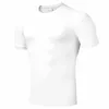 Mannen T-shirts 2023 Nieuwe Zomer Hoge Kwaliteit Sneldrogend T-shirt Mannen Running Skinny Korte Mouw Mannelijke Gym Fitness comprimeren Sport T-shirt