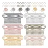 Porte-clés 450pcs porte-clés avec chaîne 8mm petits crochets à vis pour bricolage porte-clés faisant votre propre 6 couleurs