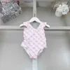 Luxury kids one-pieces Swimsuit Designer girls swimwear Size 80-150 CM Swim Wear clothing child Beach Bikinis Children Swimwears 24Mar