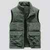 Hiver mode laine gilet mâle coton rembourré gilets manteaux hommes sans manches vestes chaud gilets vêtements Plus S6XL 240229