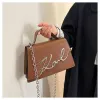 AA KARL 디자이너 핸드백 여성 단일 어깨 제곱 가방 편지 체인 크로스 바디 가방 대용량 트렌디 스타일 231115