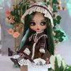 Icy DBS Blyth Doll 16 Joint 30cm Handmålad Set Tan Skin BJD Toy Fashion Gift 240311